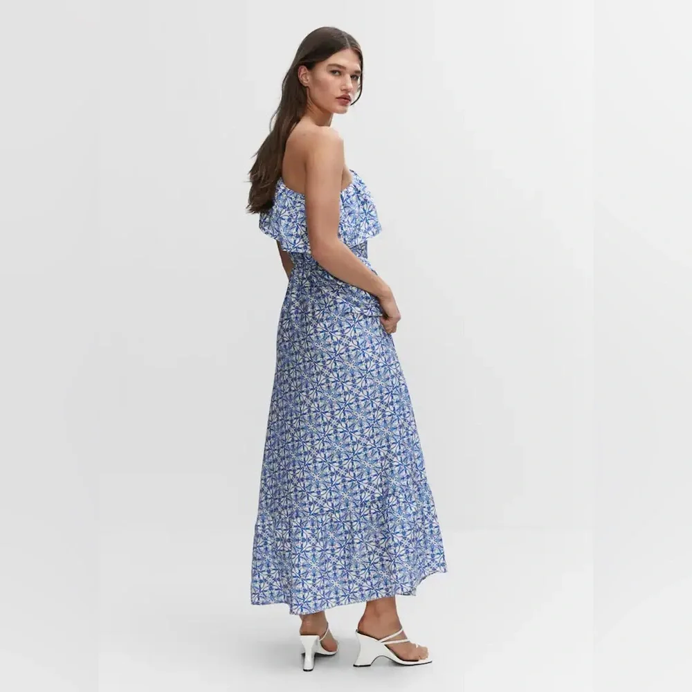 Mango Asymmetrical Ruffle Dress - Picture 3 of 4